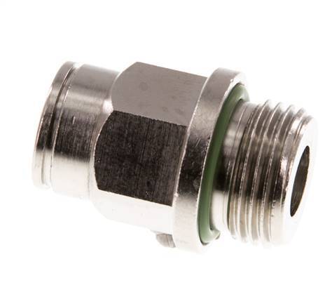 10mm x G3/8'' Steckverschraubung mit Außengewinde Messing FKM [2 Stück]