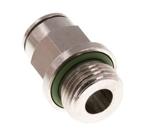 10mm x G3/8'' Steckverschraubung mit Außengewinde Messing FKM [2 Stück]