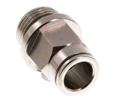 10mm x G3/8'' Steckverschraubung mit Außengewinde Messing FKM [2 Stück]