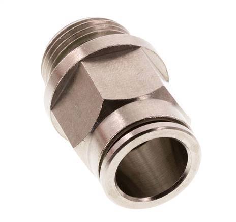 12mm x G3/8'' Push-in Fitting with Male Threads Brass FKM [2 Pieces]