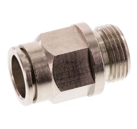 12mm x G3/8'' Steckverschraubung mit Außengewinde Messing FKM [2 Stück]
