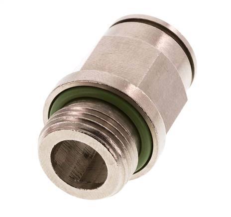 12mm x G3/8'' Steckverschraubung mit Außengewinde Messing FKM [2 Stück]