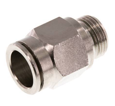 14mm x G3/8'' Steckverschraubung mit Außengewinde Messing FKM