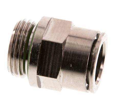 14mm x G1/2'' Steckverschraubung mit Außengewinde Messing FKM
