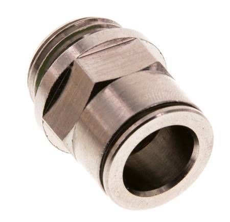14mm x G1/2'' Steckverschraubung mit Außengewinde Messing FKM