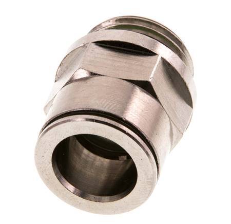 14mm x G1/2'' Steckverschraubung mit Außengewinde Messing FKM