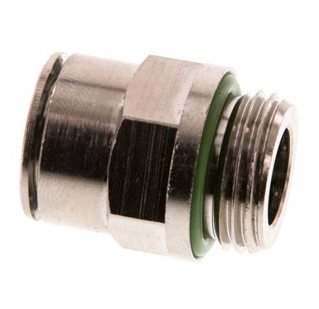 14mm x G1/2'' Steckverschraubung mit Außengewinde Messing FKM