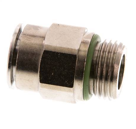 16mm x G1/2'' Steckverschraubung mit Außengewinde Messing FKM