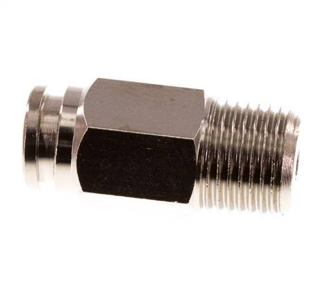 4mm x R1/8'' Push-in Fitting with Male Threads Brass NBR [5 Pieces]