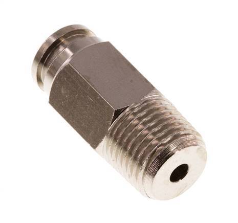 4mm x R1/8'' Steckverschraubung mit Außengewinde Messing NBR [5 Stück]