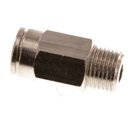 6mm x R1/8'' Push-in Fitting with Male Threads Brass NBR [5 Pieces]