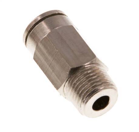 6mm x R1/8'' Steckverschraubung mit Außengewinde Messing NBR [5 Stück]