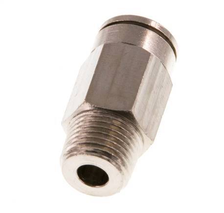 6mm x R1/8'' Steckverschraubung mit Außengewinde Messing NBR [5 Stück]
