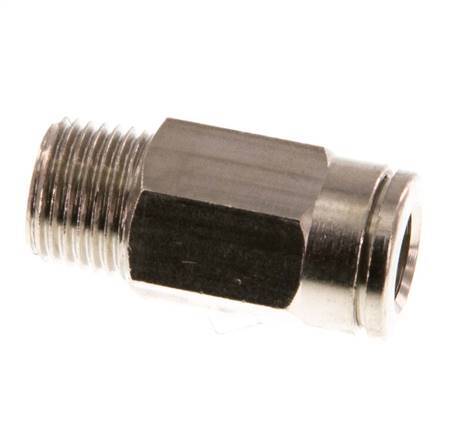6mm x R1/8'' Steckverschraubung mit Außengewinde Messing NBR [5 Stück]