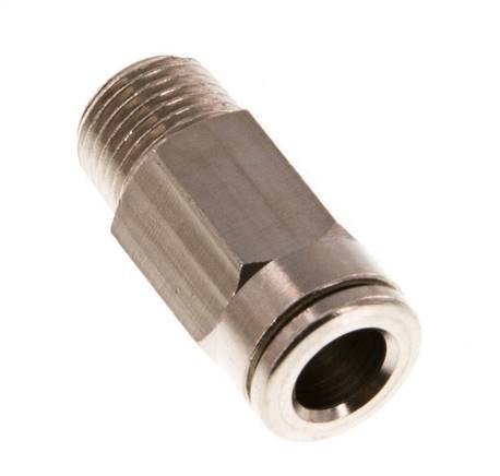 6mm x R1/8'' Steckverschraubung mit Außengewinde Messing NBR [5 Stück]