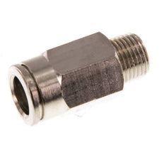 8mm x R1/8'' Steckverschraubung mit Außengewinde Messing NBR [5 Stück]