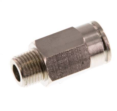 8mm x R1/8'' Steckverschraubung mit Außengewinde Messing NBR [5 Stück]