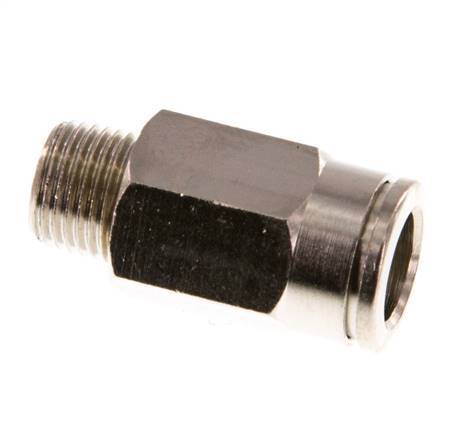 8mm x R1/8'' Steckverschraubung mit Außengewinde Messing NBR [5 Stück]