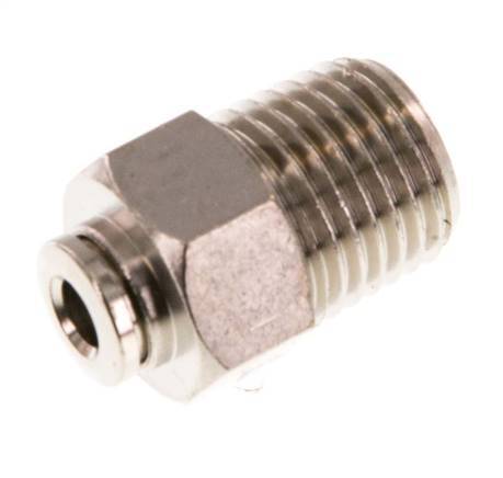 4mm x R1/4'' Steckverschraubung mit Außengewinde Messing NBR [2 Stück]