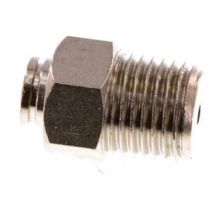 4mm x R1/4'' Steckverschraubung mit Außengewinde Messing NBR [2 Stück]