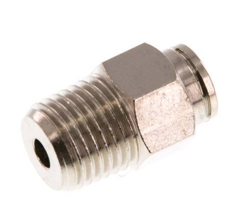 6mm x R1/4'' Steckverschraubung mit Außengewinde Messing NBR [2 Stück]