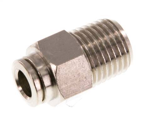 6mm x R1/4'' Steckverschraubung mit Außengewinde Messing NBR [2 Stück]