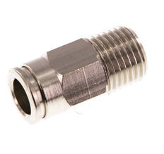 8mm x R1/4'' Push-in Fitting with Male Threads Brass NBR [2 Pieces]
