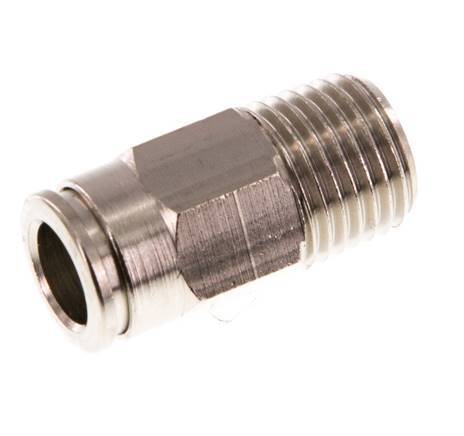 8mm x R1/4'' Steckverschraubung mit Außengewinde Messing NBR [2 Stück]