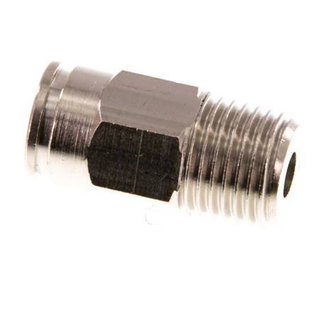 8mm x R1/4'' Push-in Fitting with Male Threads Brass NBR [2 Pieces]