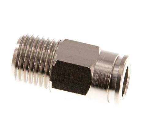 8mm x R1/4'' Steckverschraubung mit Außengewinde Messing NBR [2 Stück]