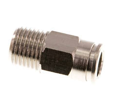 8mm x R1/4'' Steckverschraubung mit Außengewinde Messing NBR [2 Stück]