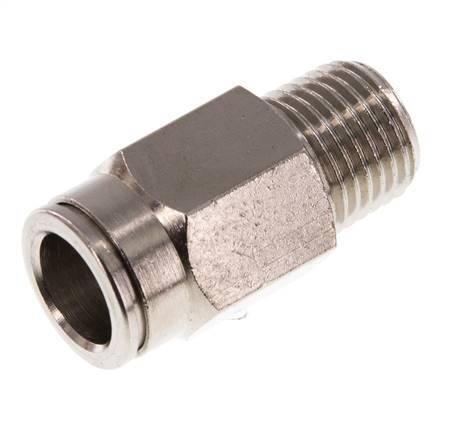 10mm x R1/4'' Steckverschraubung mit Außengewinde Messing NBR [2 Stück]