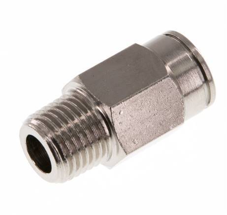 10mm x R1/4'' Push-in Fitting with Male Threads Brass NBR [2 Pieces]