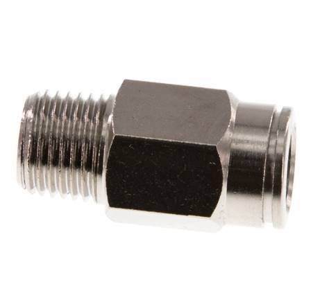 10mm x R1/4'' Push-in Fitting with Male Threads Brass NBR [2 Pieces]