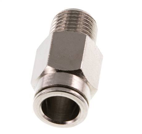 10mm x R1/4'' Steckverschraubung mit Außengewinde Messing NBR [2 Stück]