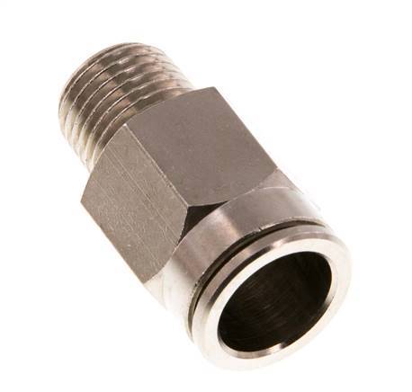 12mm x R1/4'' Steckverschraubung mit Außengewinde Messing NBR [2 Stück]