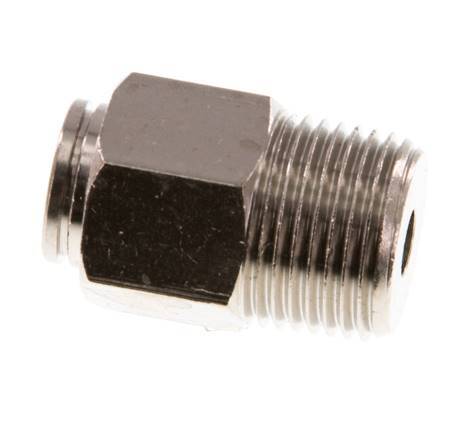 8mm x R3/8'' Push-in Fitting with Male Threads Brass NBR [2 Pieces]