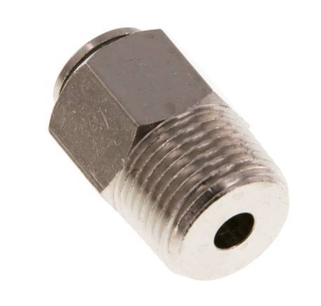 8mm x R3/8'' Push-in Fitting with Male Threads Brass NBR [2 Pieces]