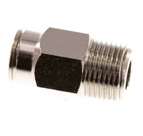 10mm x R3/8'' Steckverschraubung mit Außengewinde Messing NBR [2 Stück]