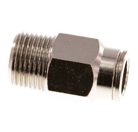 10mm x R3/8'' Steckverschraubung mit Außengewinde Messing NBR [2 Stück]