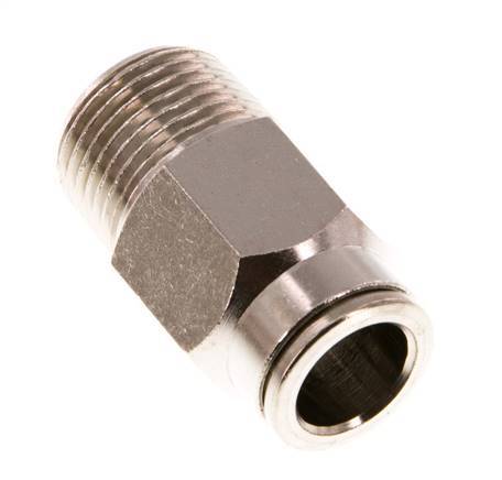 10mm x R3/8'' Steckverschraubung mit Außengewinde Messing NBR [2 Stück]