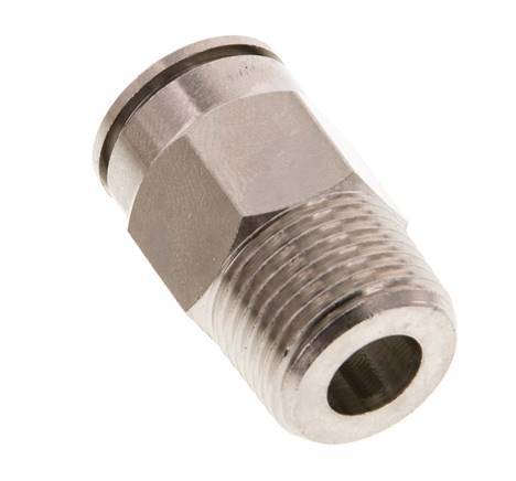 12mm x R3/8'' Steckverschraubung mit Außengewinde Messing NBR [2 Stück]