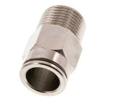 12mm x R3/8'' Steckverschraubung mit Außengewinde Messing NBR [2 Stück]