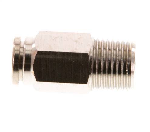 4mm x R1/8'' Push-in Fitting with Male Threads Brass FKM [5 Pieces]