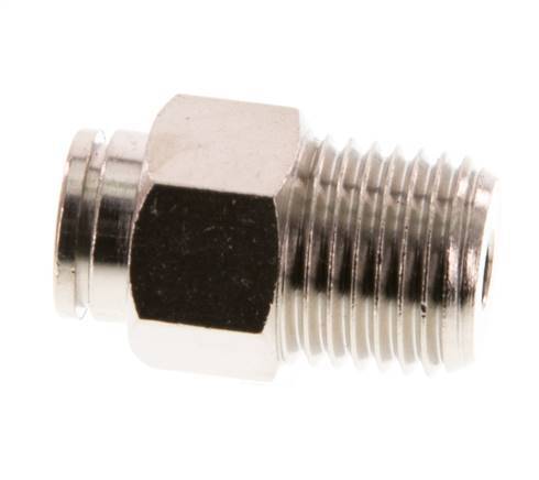 6mm x R1/4'' Steckverschraubung mit Außengewinde Messing FKM [2 Stück]