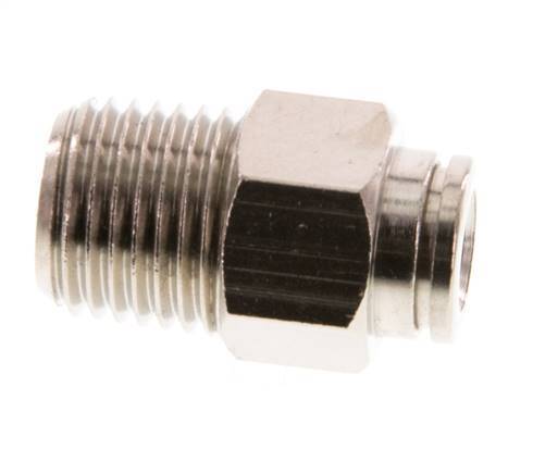 6mm x R1/4'' Steckverschraubung mit Außengewinde Messing FKM [2 Stück]