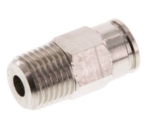 8mm x R1/4'' Steckverschraubung mit Außengewinde Messing FKM [2 Stück]