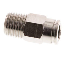 8mm x R1/4'' Steckverschraubung mit Außengewinde Messing FKM [2 Stück]