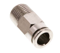 8mm x R1/4'' Steckverschraubung mit Außengewinde Messing FKM [2 Stück]