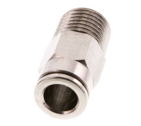 8mm x R1/4'' Steckverschraubung mit Außengewinde Messing FKM [2 Stück]